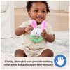 Ms. Rachel Official Hop Little Bunnies Soft Rattle Toy, Baby Teething Toys with Plush Bunny Cover, Toddler Toys for Girls & Boys for Ages 3 Months to 1+