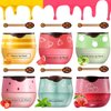 6 PCS Bee Lip Balm Honey Pot,Lip Mask Overnight Hydrating Prevention Dry and Cracked Lip Scrubs Exfoliator Lip Care, Reduces Lip Lines