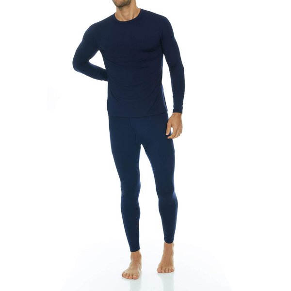 Thermajohn Long Johns Thermal Underwear for Men Fleece Lined Base Layer Set for Cold Weather (X-Small, Navy)