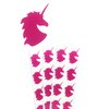 Royal Green Unicorn Stickers 2 inch Pink Labels for Arts, Crafts, Party Supplies, and Scrapbooking 50 mm - 120 Pack