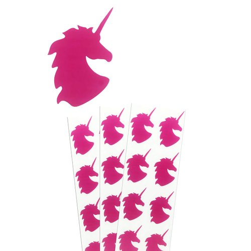 Royal Green Unicorn Stickers 2 inch Pink Labels for Arts, Crafts, Party Supplies, and Scrapbooking 50 mm - 120 Pack