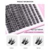 Eyelash Clusters -Wispy Lash Clusters, Individual Lashes, Mixed Lash Clusters, False Eyelash Extensions, DIY Lash Extension for Self Application (FD10-4 C-Curl 0.05D 70D 110PCS 10-14mm Mix)