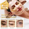 30 Pairs 24K Gold Eye Masks & Collagen Lip Masks, Crystal Collagen Eye Patches for Puffy Eyes, Dark Circles, Reducing Fine Lines, Cooling Collagen Skin Care Eye Masks for Men Women