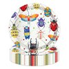 Jajajuegos 7" Bug Paper Plates Celebrate Party Tableware Round Bug Disposable Dinner Paper Plates Set Nature Insect Theme Party Paper Plates Birthday Baby Party Supplies(24 pcs)