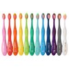 TheTwelve Kids Toothbrush for 3-8 Years Rainbow Colors and Packs 12 PACK