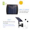 Lewisia Solar Air Pump Kit with Air Hoses and Bubble Stones 3 Working Modes Pond Aerator Bubble Oxygenator (2.5W)