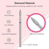 Rolybag Cuticle Nail Drill Bits Flame Shape Cuticle Drill Bit for Nail Diamond Drill Bit 3/32” Professional Safety Cuticle Clean Drill for Electric Remove Cuticle Dead Skin Manicure Tools (Medium)