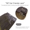 HOTBANANA Wire Hair Extensions, 12 inch 70g Walnut Brown to Ash Brown and Bleach Blonde Fish Line Hair Extensions Real Human Hair Straight Invisible Wire Hair Extensions Remy Hair Extensions