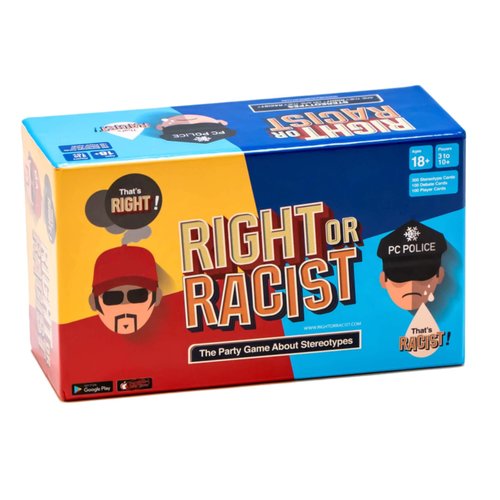 Right Or Racist - Funny Gag Gift - Gifts for Men - Party Game - Hilarious Game - Great Gift - Birthday Gifts for Men and Women