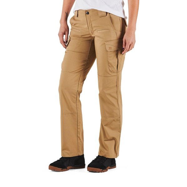5.11 Tactical Women's Stryke Covert Cargo Pants, Stretchable, Gusseted Construction, Style 64386, Coyote, Size 12 Regular