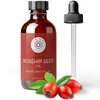 Pure Body Naturals Rosehip Oil Facial Oil for Face, Nails, Hair and Skin, Rosehip Seed Oil, 4 Fl. Ounce