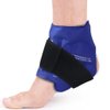 NEWGO Ankle Ice Pack Wrap for Swelling, Ice Pack for Ankle Injuires Reusable Ankle Cold Pack Wrap Hot Cold Therapy Ankle Ice Wrap for Sprained Ankles, Achilles Tendonitis Ankle - Blue