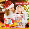 Kids Cash Register Toy with Scanner Realistic, Pretend Play Cash Register with Fast Food/Play Money/Credit Card/Calculator/Microphone Gift Ideas for Toddlers Girls Boys 2-4 3-5 4-8