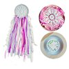 DIY Dream Catcher Kit Do It Yourself Craft kit for girls Creative Activity Birthday Party Favor Make Your own Diam 6.2"Pink Blush White Dreamcatcher