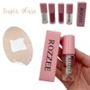 ROZZEE Lip Gloss - Lip Oil, Lip Plumper for Women, Non-Sticky, Hydrating Clear & Tinted Gloss, Perfect Party Favor, Glossy & Moisturizing Lip Products for All Occasions (Suger Glass, 6ml)