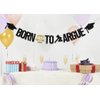 Born to Argue Banner,Congrats Lawyer Graduation Party Decorations,Class of 2024 Law School/Passed the Bar Graduation Party Supplies Gold Black