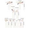 Pearls Bridal Hair Pins Beads Bride Wedding Hair Pieces U Shaped Hair Accessories Headpiece for Wedding Brides Women Girls (Gold)