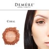 Demure Mineral Make Up Eye Shadow (Coral), Shimmer Eyeshadow, Loose Powder, Glitter Eyeshadow, Eye Makeup, Professional Makeup