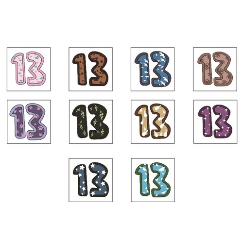 13 Temporary Tattoo,13 Tattoo,Hand tattoo,TS Tour Accessories,Removable Tattoos Number 13 for Concert Accessories for Swifties Gifts (5X5cm)
