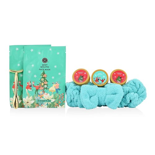 Shop LC Set of 7 Facial Care Set 2 Lip Balm 1 Lip Scrub 2 Face Mask Christmas Gifts
