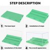 Mlikero Display Case for Minifigures Action Figures Blocks, Clear Acrylic Minifigure Display Case Box Storage, Dustproof Showcase with 3 Movable Steps Gift for Kids, Green…