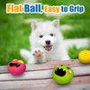 HOLYSTEED Squeaky Dog Toy for Small Dogs, Rubber Latex Puppy Toys Small Dog Toys, Soft Small Dog Squeaky Toys, Smile Face Squeaky Dog Balls Flat for Mini, Small Breeds