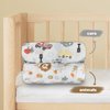 2 Pack Crib Sheets for Girls Boys, 38" x 26" Portable Pack N Play Sheets Fitted for Pack and Play Mattress and Mini Crib Mattress, Ultra Soft Cartoon Baby Nursery Playard Mattress Sheet Cover