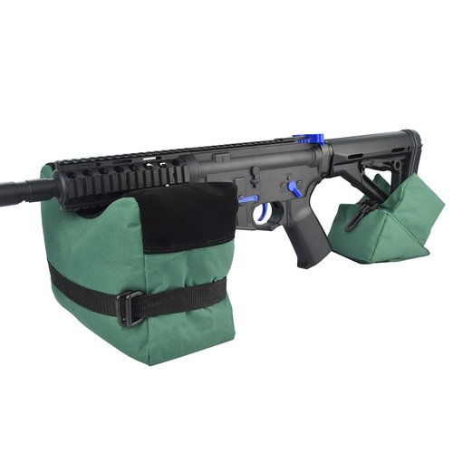 Twod Outdoor Shooting Rest Bags Target Sports Shooting Bench Rest Front & Rear Support SandBag Stand Holders for Gun Rifle Shooting Hunting Photography - Unfilled