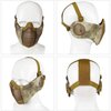 AOUTACC Airsoft Mask with Tactical Goggles,Airsoft Mask with Ear Protection, Airsoft Protective Gear Set for Adult Men Women BBS Paintball Shooting CS Survival Games Cosplay (AT)