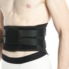 NeoTech Care Back Brace - Breathable & Adjustable Support for Lower Back Pain - Double Pull Compression Straps - Lifting Spine Protection Vest - Black (Size L)