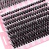 XTKDAIUI DIY Fairy Lash Clusters Kit,Premade eyelash clusters 640 PCS,Waterproof D 9-16 MIX hybrid lash clusters Thick 30D+40D+50D Natural Eyelash Extension for Beginners Diy jms011