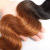 26 28 30 Inch Ombre Brown Bundles Human Hair 1B30 Body Wave Bundles Brazilian Unprocessed Virgin Human Hair Extensions 2 Tone Black and Brown Bundles