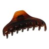 Parcelona French Boss Thin and Narrow Medium Tortoise Shell Covered Spring Jaw Hair Claw Clip Clutcher Clamp