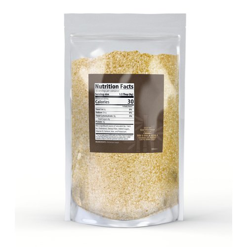 Unpretentious Demerara Sugar, Raw First-Pressed Sugarcane Crystals For Drinks & Baking (1 Pound)