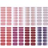 8 Sheets 1Thin Semi Cured Gel Nail Strips Pink Nail Wraps Glitter Color Full Nail Wraps Self-Adhesive Street Nail Strips Nail Art Polish Stickers Solid Nail Art Decal Strips Sticker Nails for Women