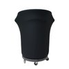 SPANDEX & TABLE LINENS Spandex Stretch Trash CAN Cover 55 Gallon Round with Open Bottom for Dolly