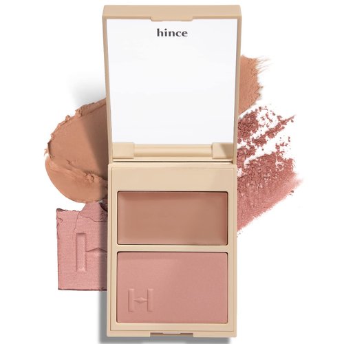 hince True Dimension Layering Cheek - Cream & Pressed Powder 2 Different Shades & Textures - Silky Seamless Long Lasting Blush Makeup - Muted Beige & Elegant Rose Beige (1, ALLURE IN THE AIR, L001)
