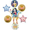 Wonder Woman Birthday Party Supplies Superhero Balloon Bouquet Decorations