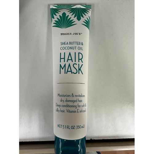 Trader Joe's Shea Butter & Coconut Oil Hair Mask 5.1 FL OZ - 2-Pack Y