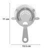 2 Pack of Cocktail Strainer Stainless Steel Bar Cocktail Strainer Filtering Tool for Bar Restaurant Home, 15.5 * 11 * 2, (NO)
