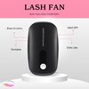 Lasting Lashes Mini Portable Lash Fan | USB Rechargeable Small Handheld Fan | Bladeless Airconditioning Blower | Lash Fan Dryer for Eyelash Extensions | Speed Adjustable Makeup Fan