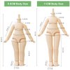 XiDonDon 1/12 Scale BJD Doll Body 9.6cm/11cm YMY2 Body Action Figures Replacement Body Doll Accessories (Milky White,9.6cm)