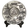 Great Seal Monuments Pewter Plate with Display Stand