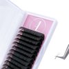 ALLOVE Eyelash Extension Cashmere Super Easy Fan Volume Lash Extensions 0.07mm DD Curl 25mm Rapid Blooming Volume Lashes Self Fanning Lash Extension Supplies