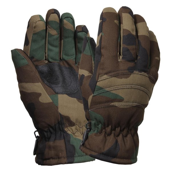 Rothco Insulated Hunting Gloves, Woodland Camo - L