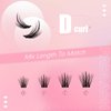 FADLASH Cluster Lashes Individual Lash Extensions DIY Lash Clusters 10-16mm Mixed Length Wispy Faux Mink Eyelash Clusters for Self Application at Home（AD17-D-10-16)