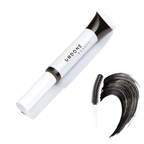 Undone Beauty Laze Lash Glaze Volumizing High Gloss Mascara with Curved Brush - Lightweight Formula for Naturally Boosted, Separated Eyelashes - Vegan and Cruelty Free - Dark Chocolate