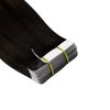 YoungSee Tape in Human Hair Extensions Brown Balayage Tape in Extensions Human Hair Dark Brown Balayage Invisible Tape in Hair Extensions Human Hair Ombre 20 Inch 20pcs 50g Tape in Hair Durable