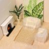 iLAND Dollhouse Flooring on 1/12 Scale 1/6 Scale, Miniature Dollhouse Accessories, 60pcs Double-Sided Dollhouse Floor Tiles (60pcs Noble Swords in Vines & Twill Marbeling)