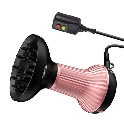 WUFAYHD Diffuser Hair Dryer for Curly Hair with Ceramic Tips, Lightweight Elegance, 2-in-1, Gifts for Her, Reduces Frizz, Enhances Curls, Volumizes, Portable Hair Dryer, ALCI Safety Plug